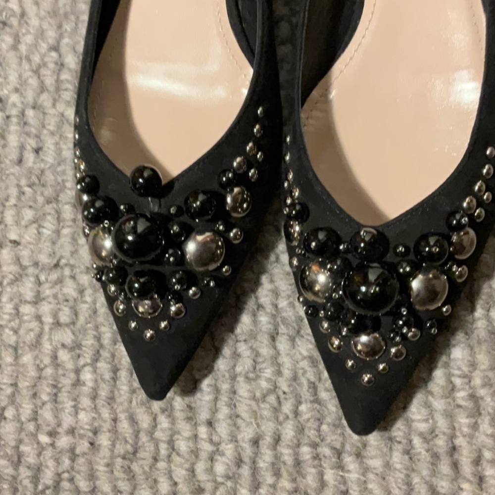 Miu miu flats suede with lots of bobbles - Picture 2 of 15
